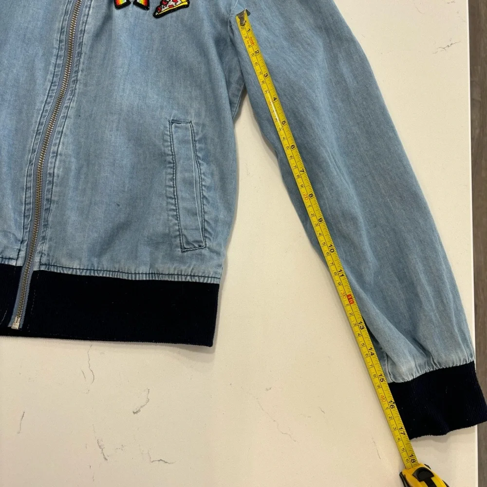 Girls Justice Denim Jacket with Fun Patches
